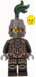 LEGO cas493 Kingdoms - Dragon Knight Scale Mail with Chains, Helmet Closed, Scowl