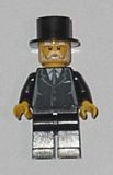 LEGO hol025 Suit Black, Top Hat - Sleigh Driver (3300014)