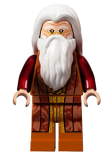 LEGO hp313 Albus Dumbledore, White Hair and Beard, Dark Orange Torso and Legs